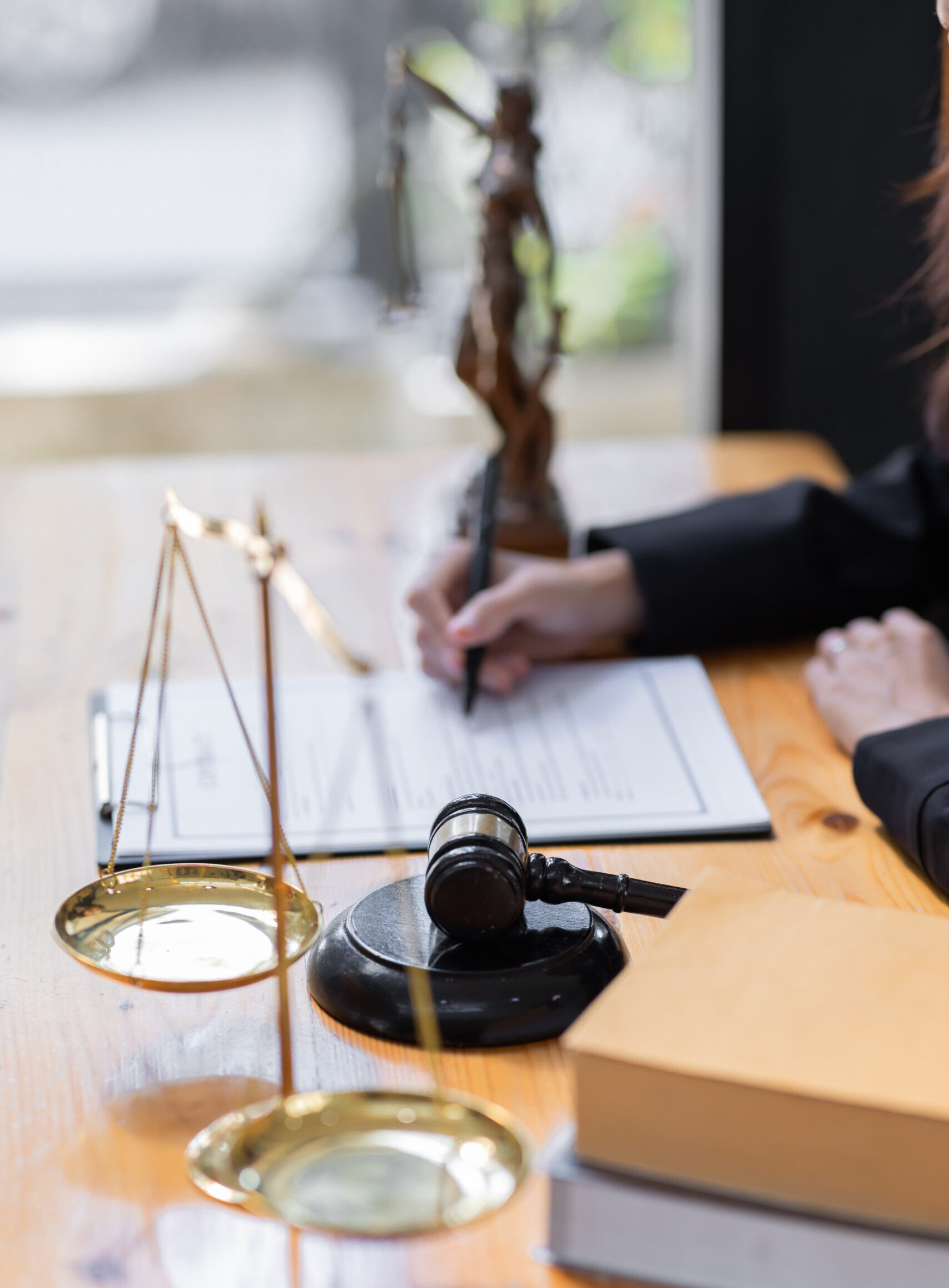 Female lawyer working, female attorney working